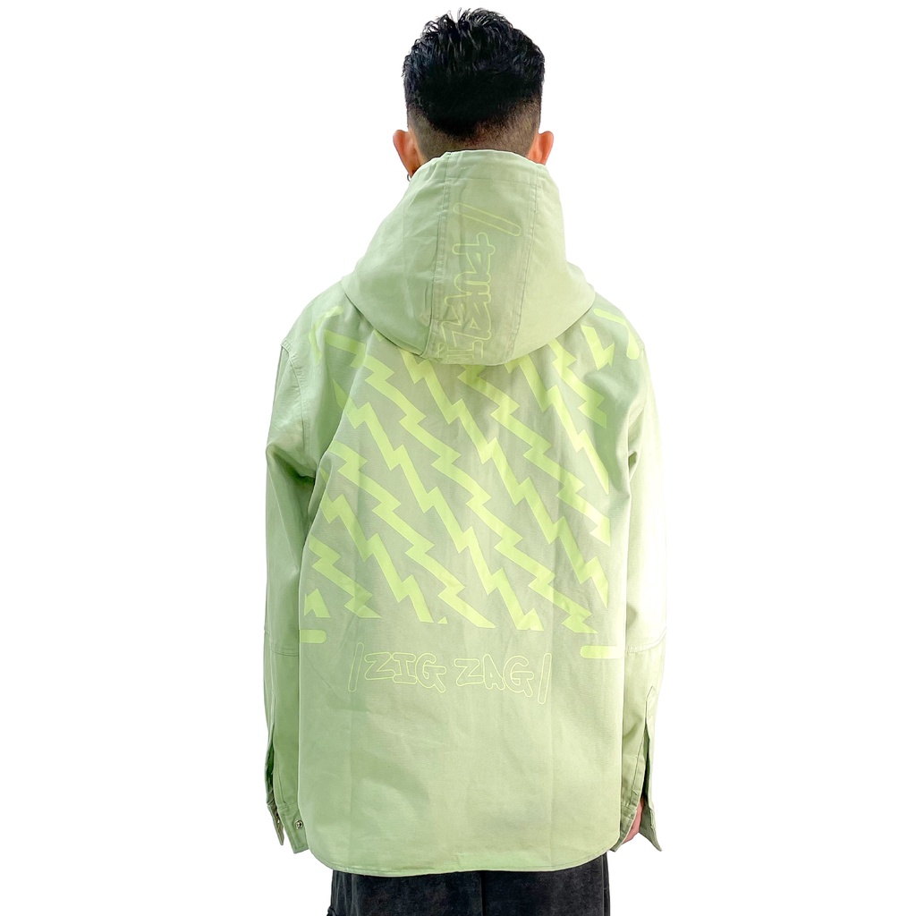 Áo khoác Kaki 5THEWAY /public icon/ Hooded Jacket Màu Xanh Lá