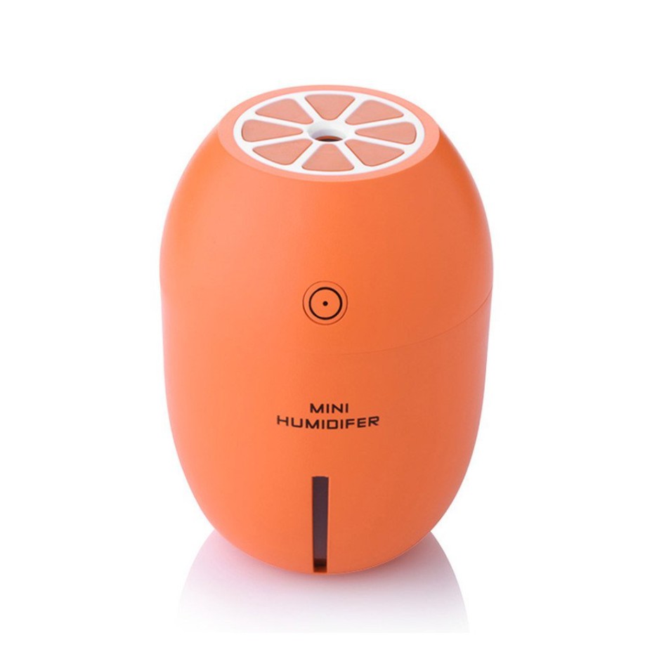 Máy tạo độ ẩm không khí Lemon Humidifier tích hợp đèn ngủ - dung tích 180ml/h - Màu cam