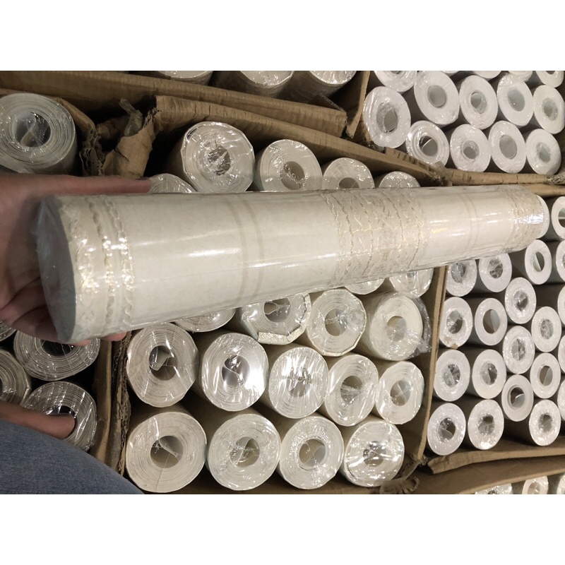 Thô lụa dán tường khổ 53cm*10 mét dán ngoài vân nổi có kim tuyến | BigBuy360 - bigbuy360.vn