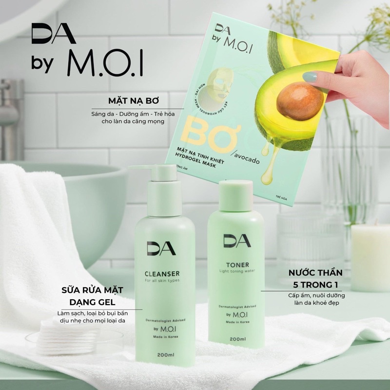 Mặt Nạ Bơ Tinh Khiết Hydrogel 10g HÀNG CHÍNH HÃNG MOI COSMETICS Hồ Ngọc Hà