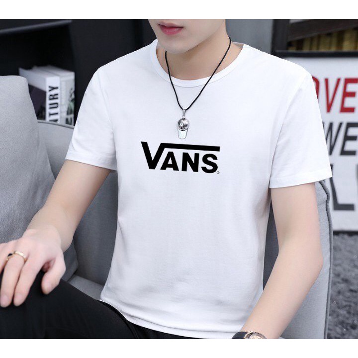 Áo thun Unisex form rộng logo VAN cá tính phong cách vải dày mịn