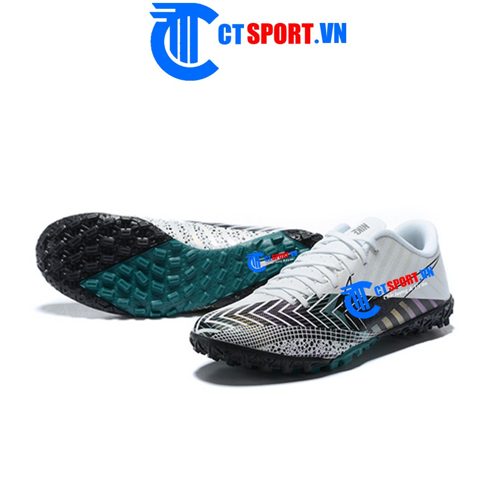 Giày đá bóng Mercurial Superfly 7 Elite MDS003 CTSPORT trắng mũi đen cao cổ TF