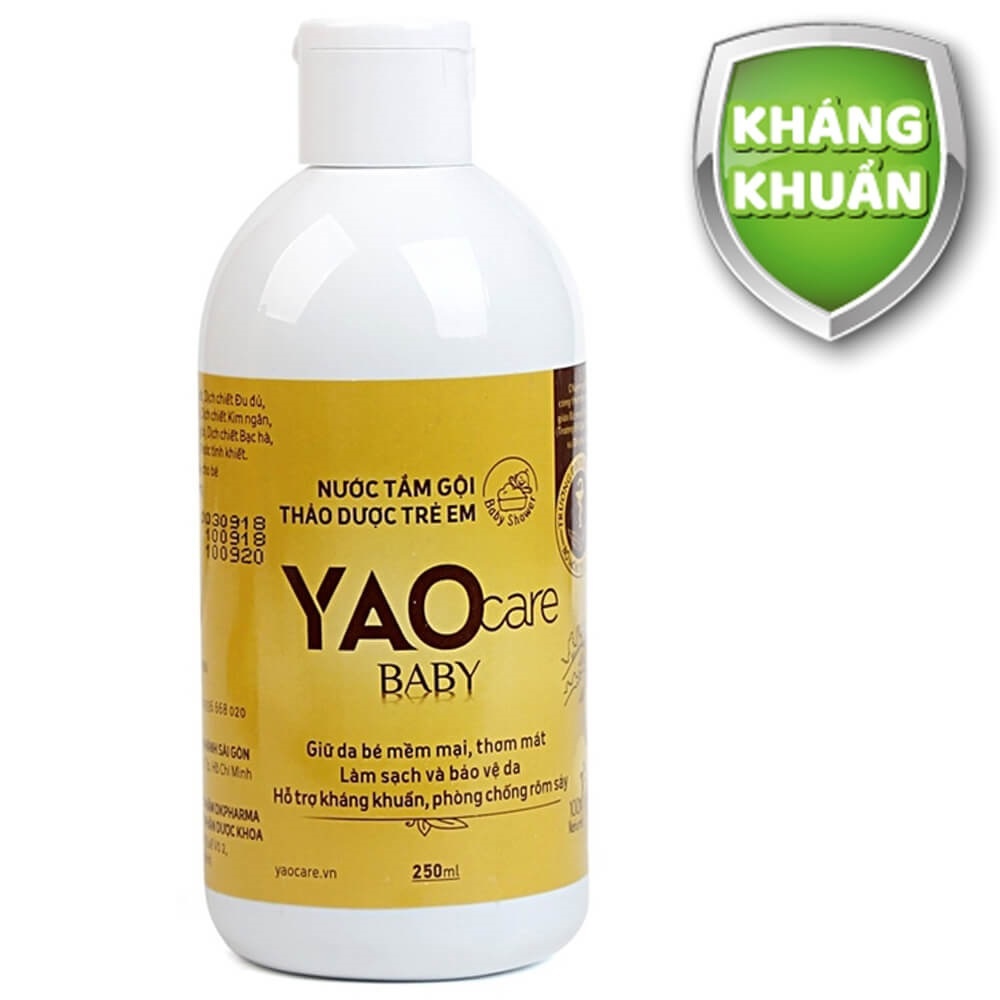 Nước Tắm Gội Thảo Dược Cho Bé Yaocare Baby 250ml DK Pharma Chính Hãng