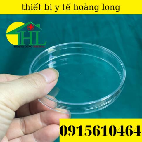 Túi 10 Cái - Đĩa Petri Nhựa Tiệt Trùng 90x15mm