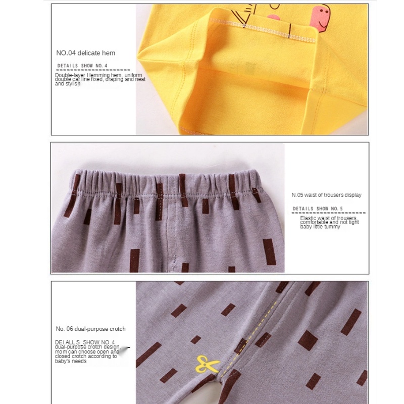 Bộ Đồ Ngủ Tay Dài Chất Cotton In Họa Tiết Hoạt Hình Phong Cách Hàn Quốc Thời Trang Mùa Thu Xinh Xắn Cho Bé 1-6 Tuổi