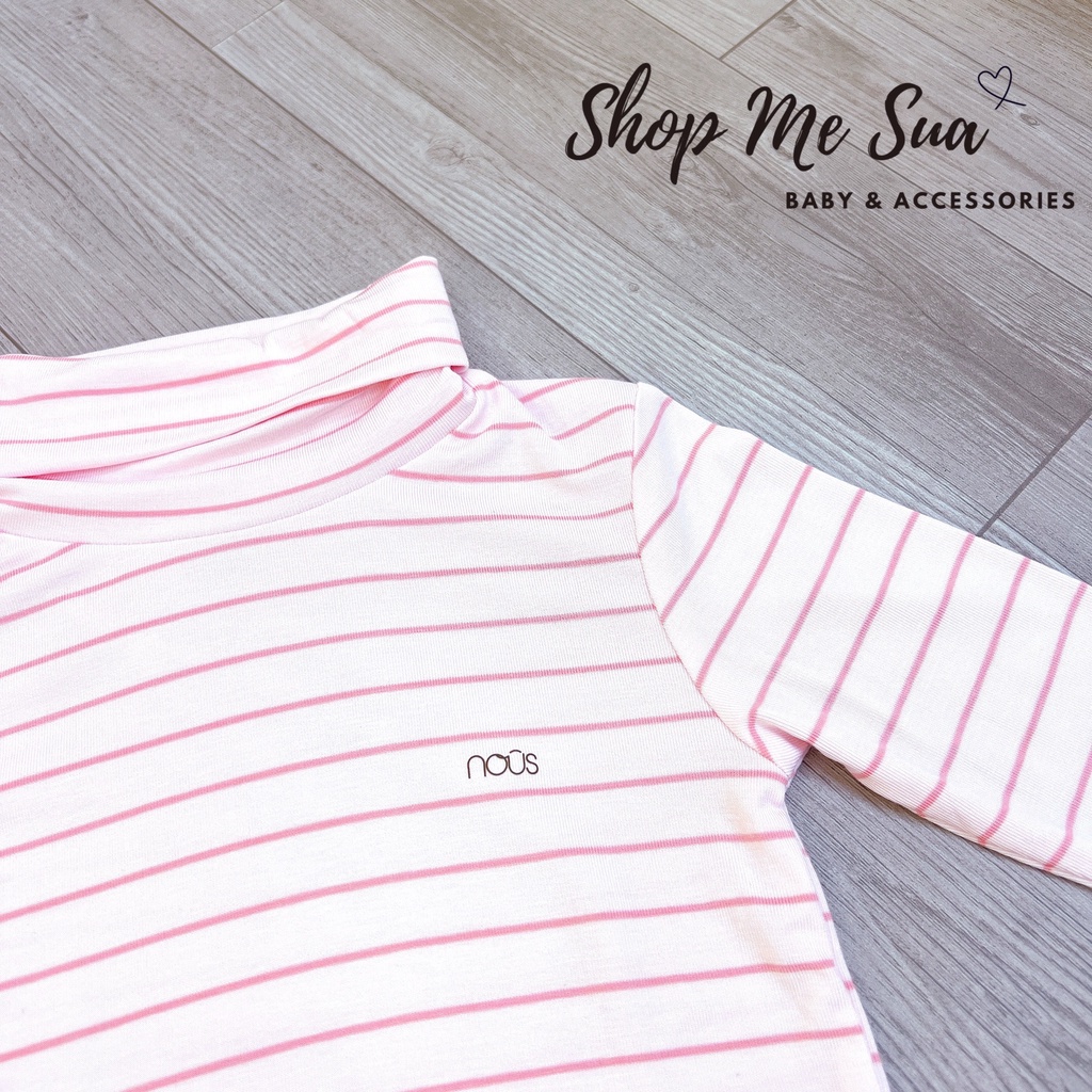 NOUS Áo giữ nhiệt cổ 3p cho bé chất petit 3m-24m