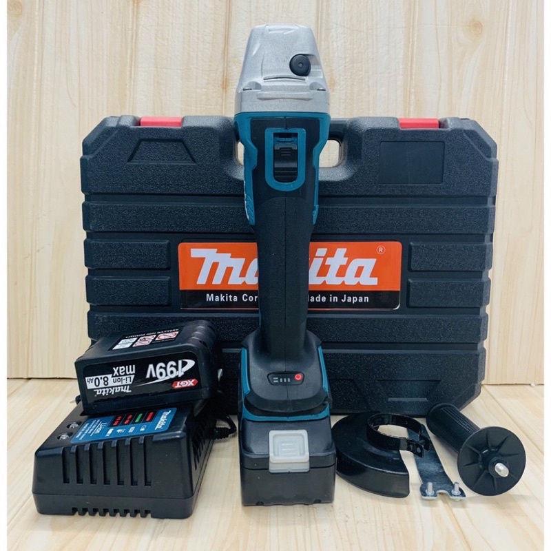 Máy Mài, Máy Cắt Dùng Pin 199V Makita, Động cơ không chổi than siêu bền, Có điều chỉnh tốc độ