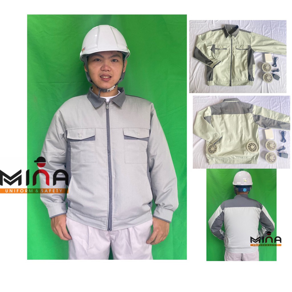 Áo quạt điều hòa làm mát Mina Safety công nghệ Nhật Bản