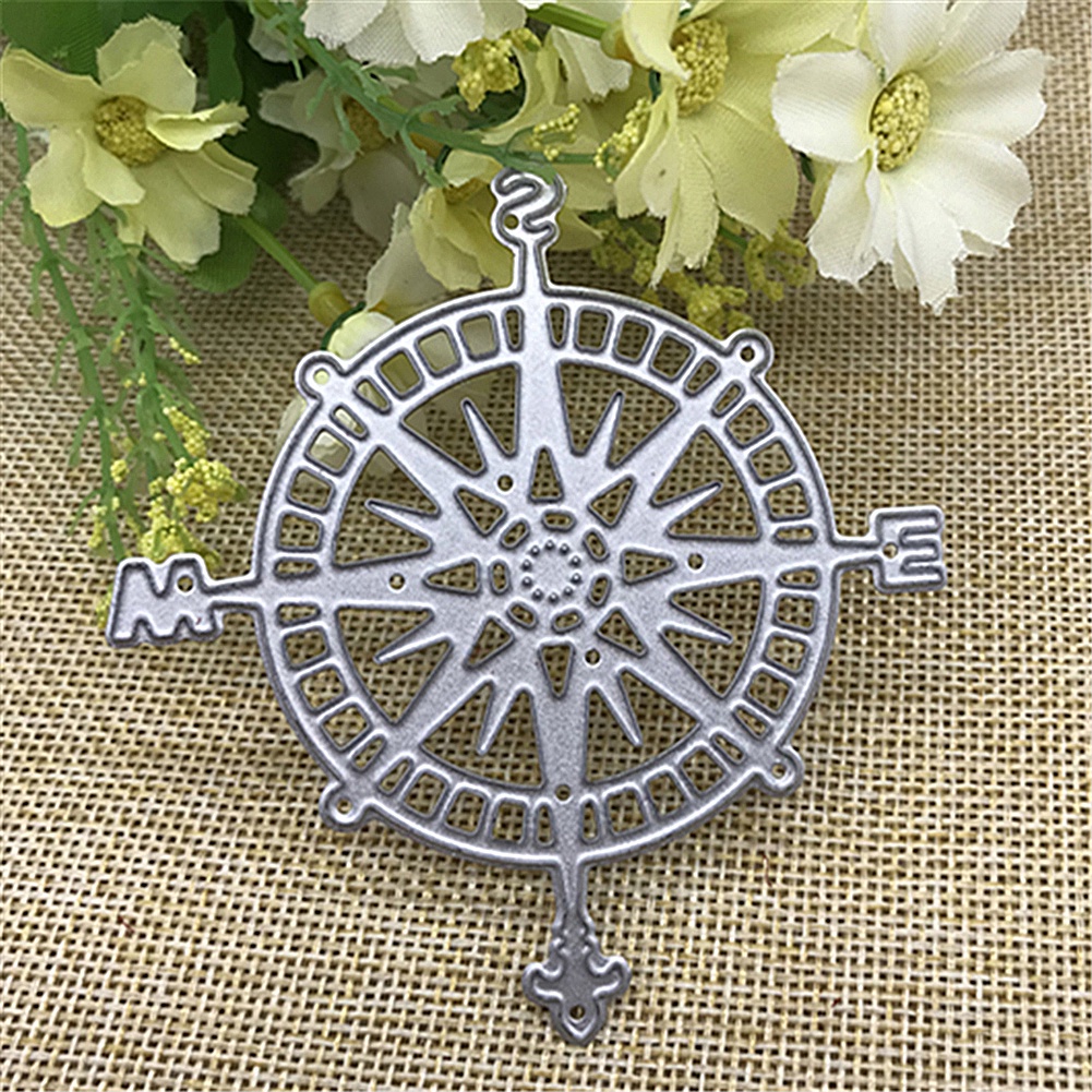 【Green】Compass Metal Cutting Dies DIY Scrapbook Emboss Paper Cards Decor Stencil Mold