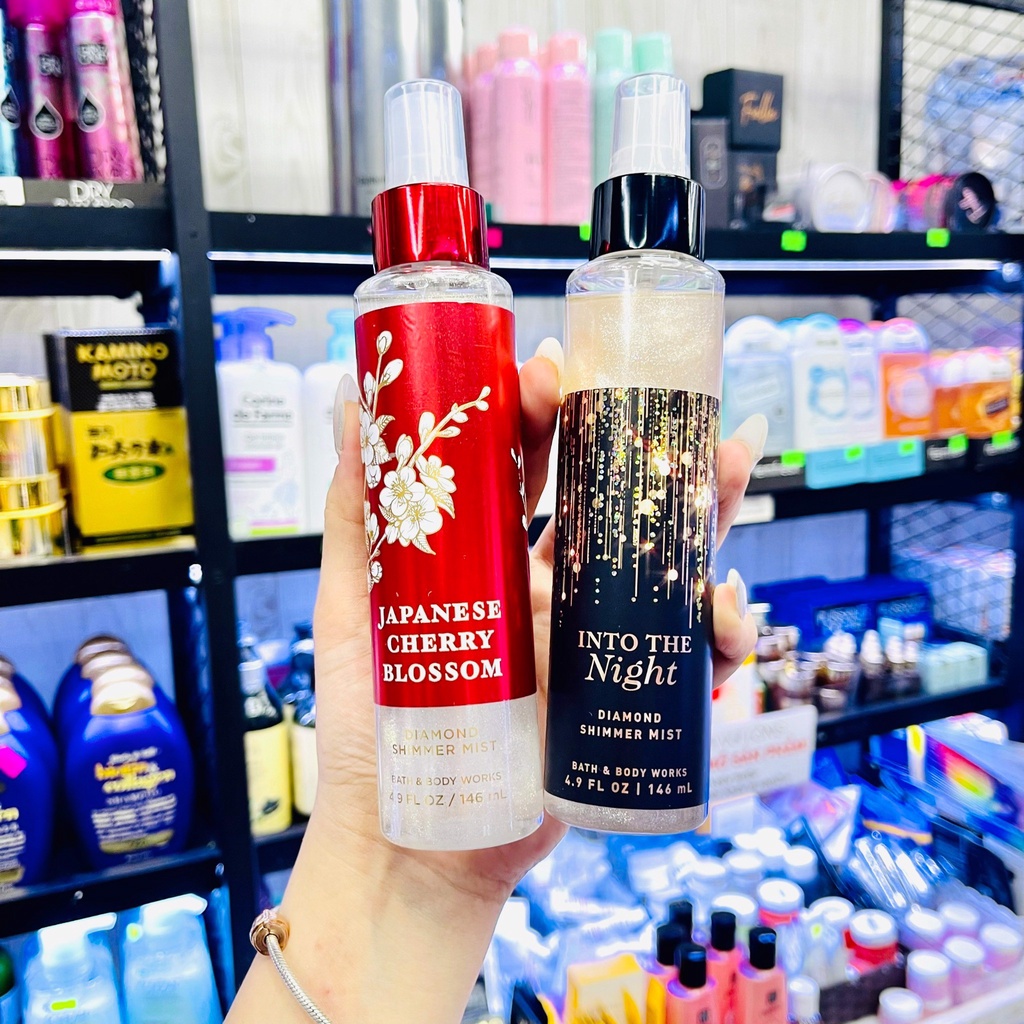Xịt Nhũ Thơm Toàn Thân Bath &amp; Body Works Diamond Shimmer Mist - 146ml