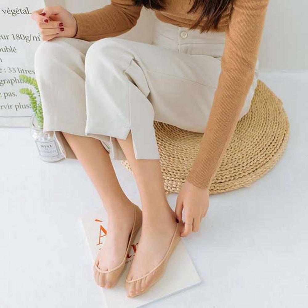 Vớ Thuyền Bằng Silicone Lụa Lạnh Siêu Mỏng Cổ Thấp Thoáng Khí