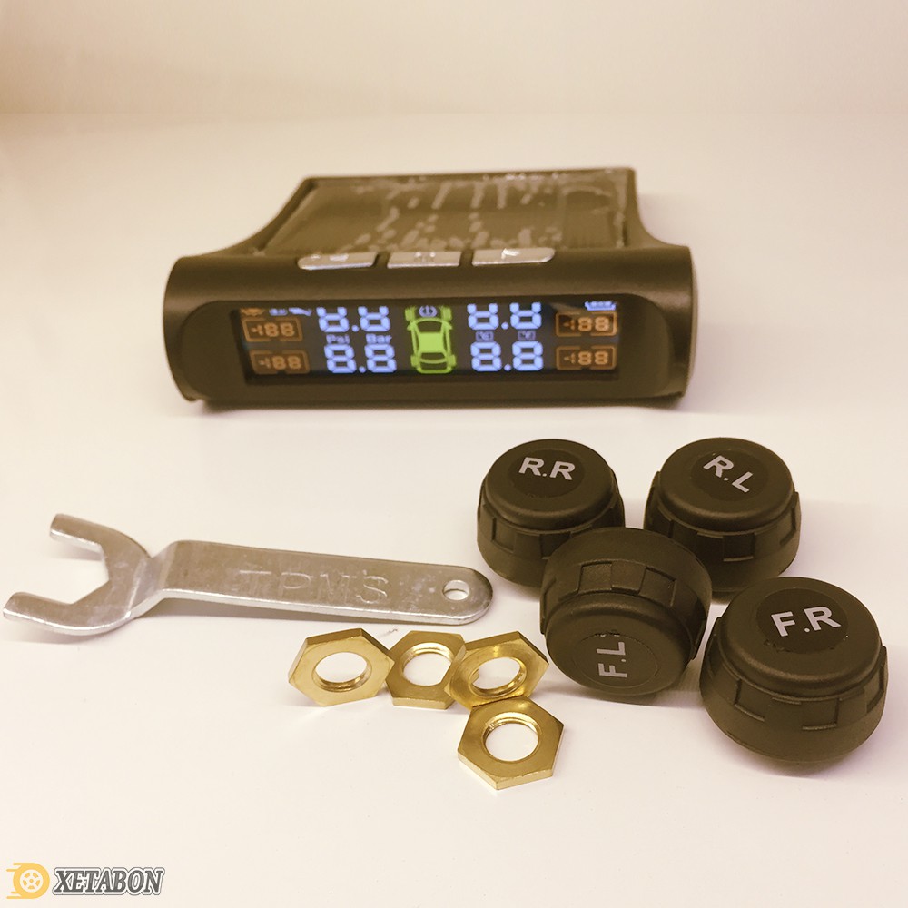 Cảm biến áp suất lốp  van ngoài - TPMS - bản quốc tế - chip Đức báo chuẩn