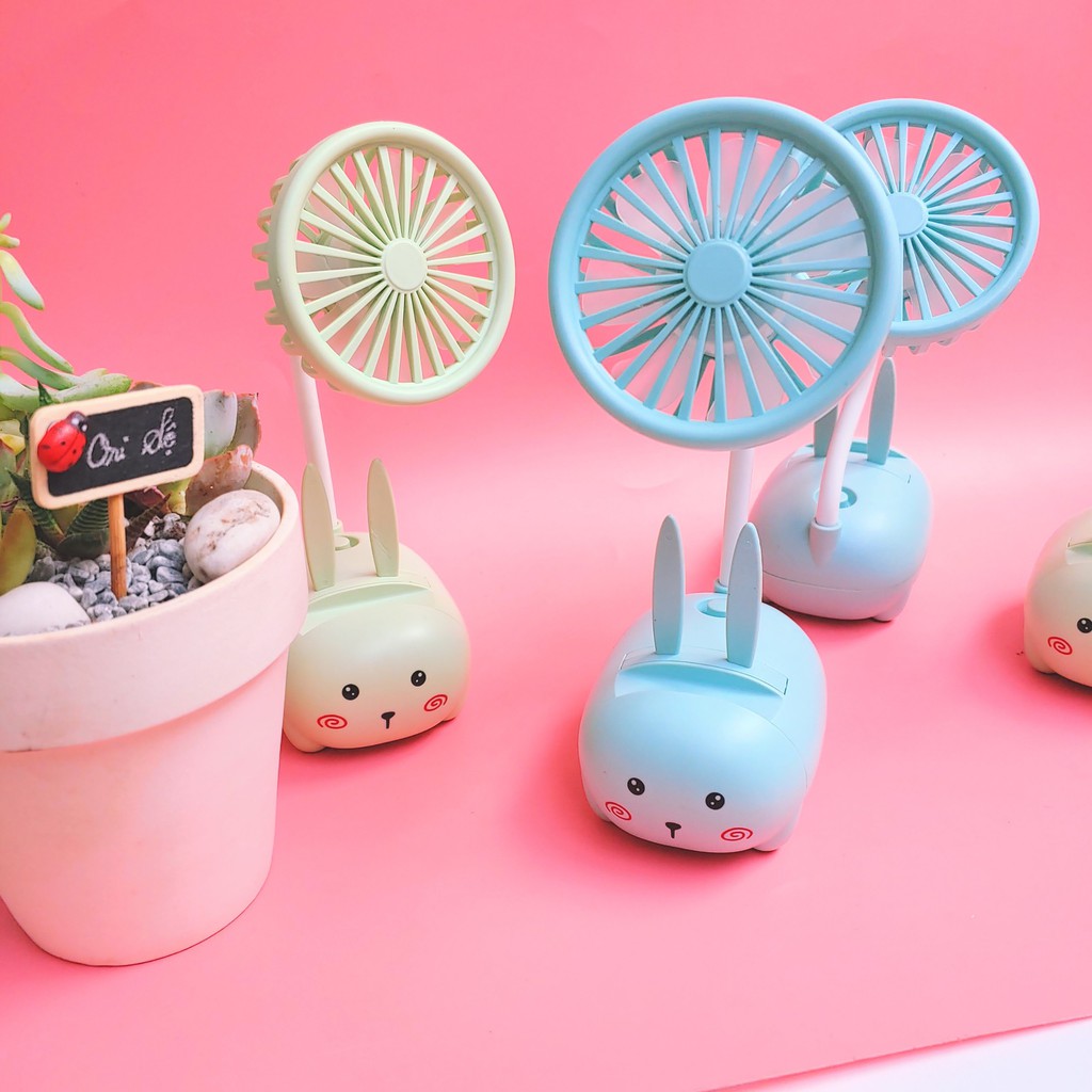 Quạt mini để bàn hình mèo siêu dễ thương - có kèm giá đỡ điện thoại #5