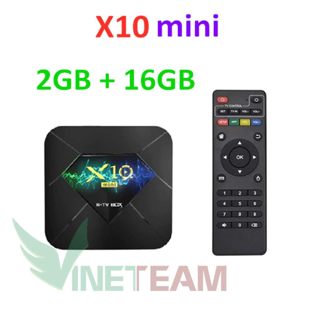 ANDROI TV BOX X10 MINI xem phim 6K, chơi game  Chipset xịn H313 lõi tứ✔Tích hợp FPT Play - Biến TV thường thành Smart TV