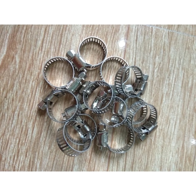 Cổ dê, Đai siết ống inox đủ size - dùng để siết chặt ống, nối ống với nhau tiện lợi dễ sử dụng bền chắc