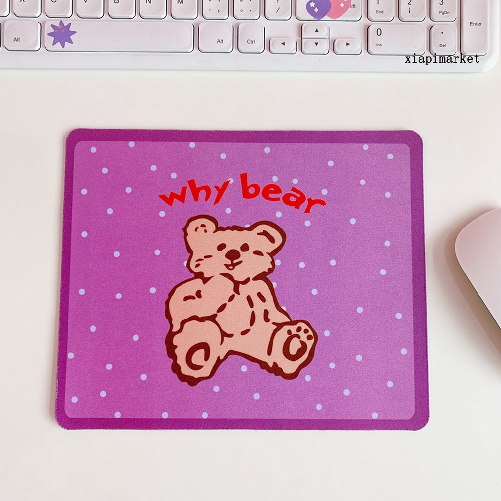 LOP_Keyboard Mat Soft Waterproof Rubber Cute Cartoon Mouse Pad for Trackball Mouse