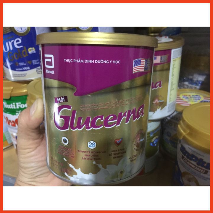 Sữa bột Glucerna LOn 400g _hương_ Vani