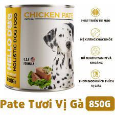 Pate cho chó làm từ thịt gà tươi Hello Dog Chicken Pate 850g