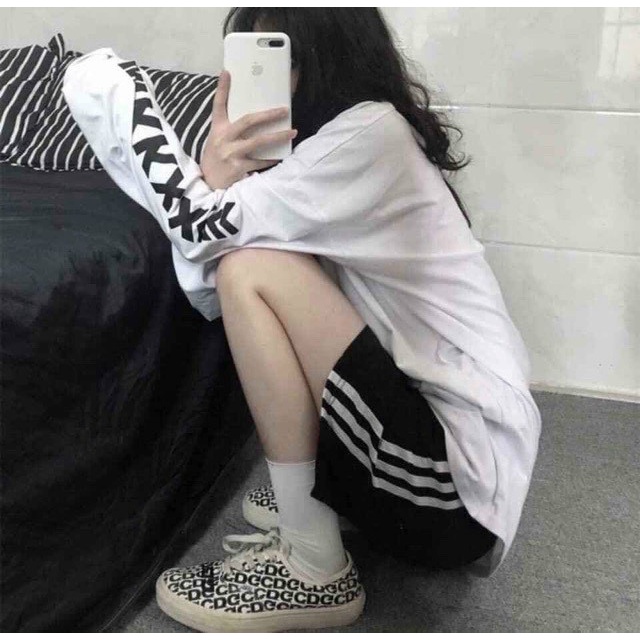 Quần short lửng form unisex siêu hot 3 sọc thể thao năng động nam,nữ mặc đều đẹp s42-45