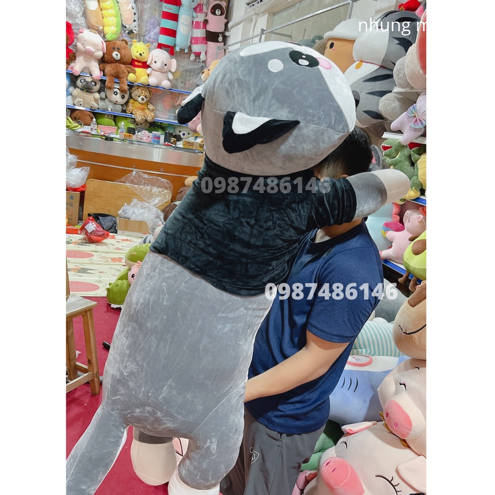 Gấu Bông Mèo Xám Dễ Thương cute đáng yêu quà tặng ý nghĩa