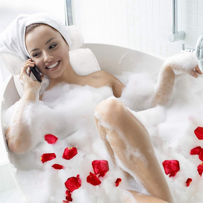 Gối Tựa Đầu Gắn Bồn Tắm Có Giác Hút Chống Trượt Cho Spa / Bồn Tắm Lưng