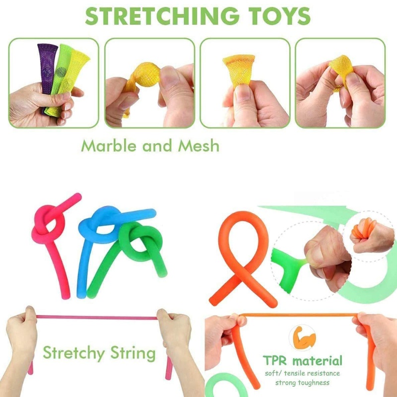 Bộ móc khoá đồ chơi nhấn bong bóng