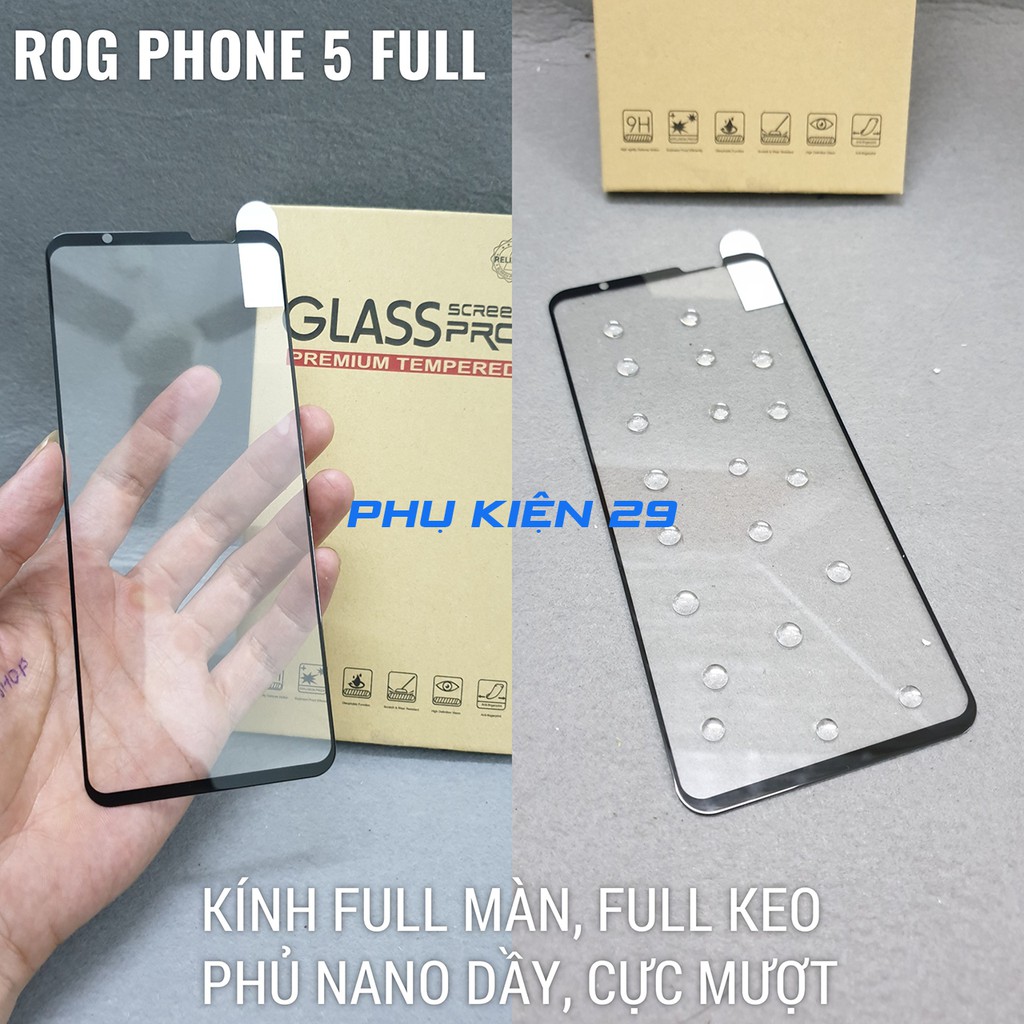 Kính cường lực FULL màn FULL keo 5D Glass Pro+ 9H