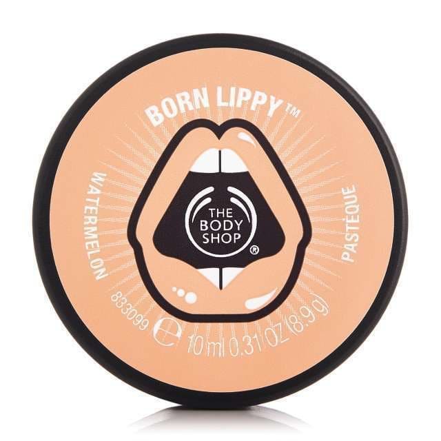 Son dưỡng ánh nhũ The Body Shop Watermelon  Born Lippy lip balm