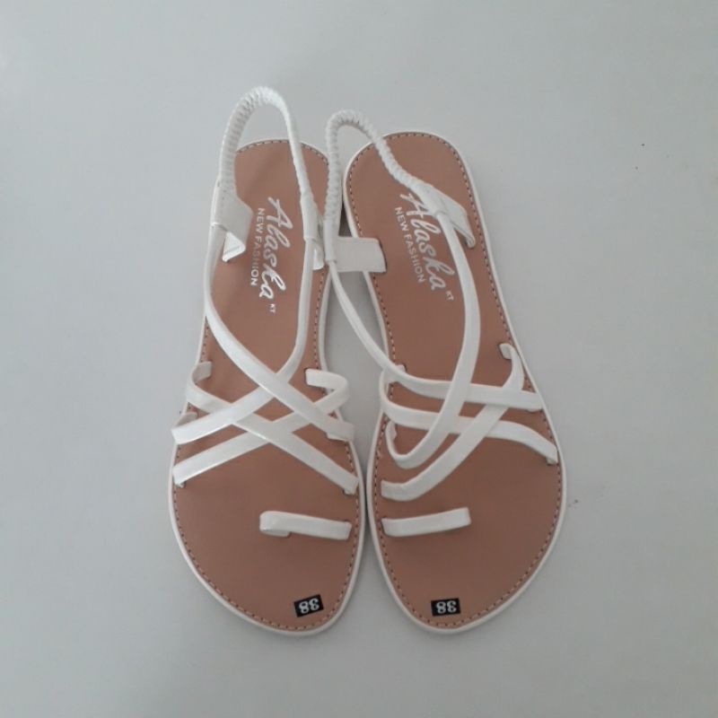 Sandal nữ đế bệt quai chéo xỏ ngón kiểu dép quai hậu nữ đế bằng phù hợp cho học sinh,sinh viên,văn phòng