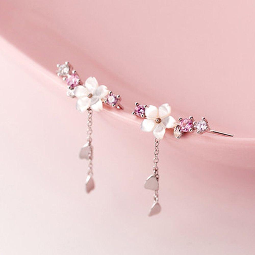 SUSANS Đôi Khuyên Tai Hình Hoa Anh Đào Xinh Xắn Cho Nữ