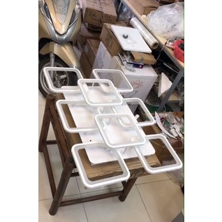 Đèn ốp trần, đèn trần trang trí phòng khách 3 chế độ màu - 8 cánh - Mã OT 101 Tặng kèm điều khiển