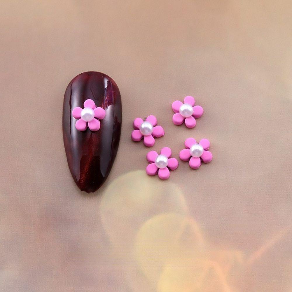 Set 10 Phụ Kiện Trang Trí Móng Tay 3D Hình Hoa DIY