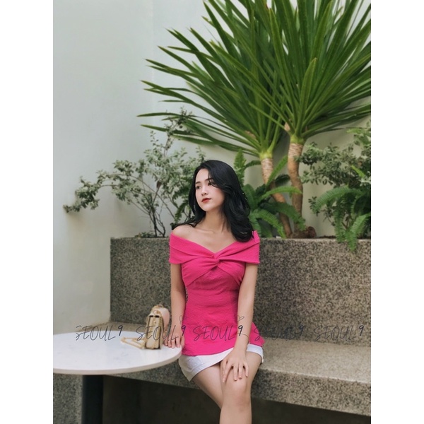 Willow top • Áo trễ vai chất liệu xốp co giãn