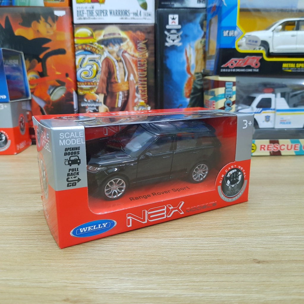Xe mô hình ô tô Land Rover Range Rover sport hãng welly tỉ lệ 1:36 xe bằng kim loại chạy bằng cót và mở cửa xe