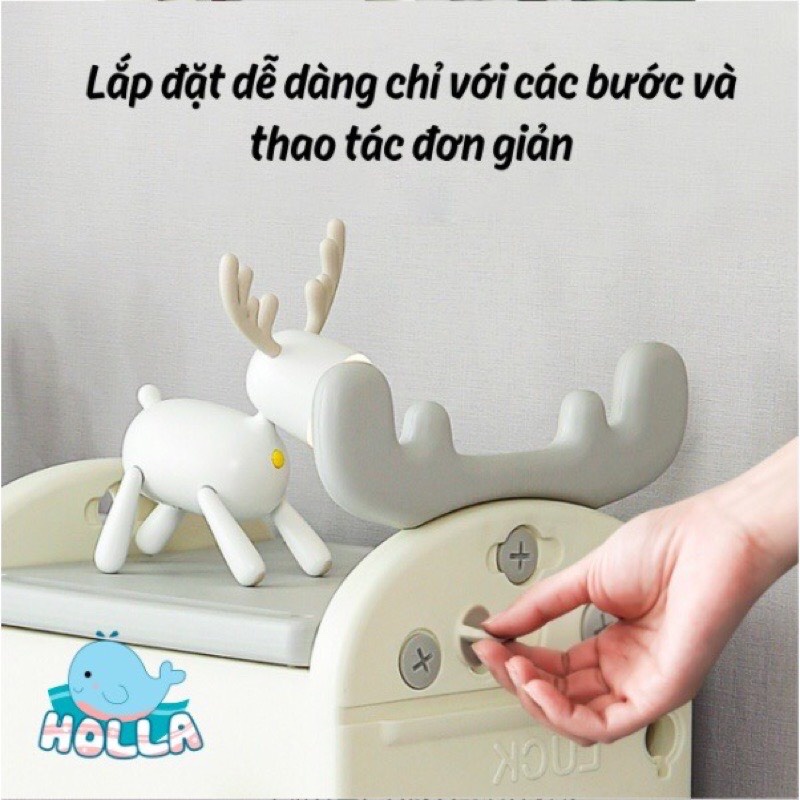 Kệ đồ chơi, tủ đồ chơi tuần lộc Holla HL 10126