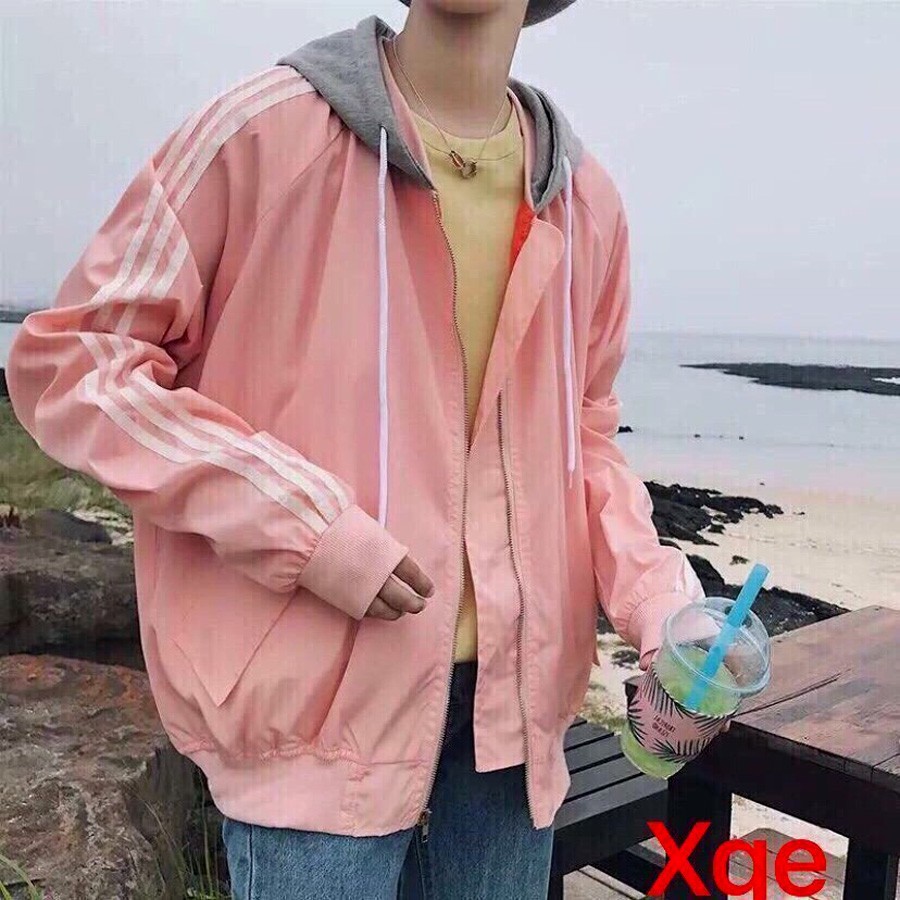 ÁO KHOÁC DÙ 3 Line Nón Xám (Có Form Rộng XL) | BigBuy360 - bigbuy360.vn