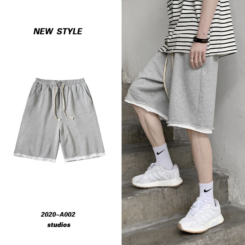 Quần Short Thể Thao Màu Trơn Phong Cách Hồng Kông Size M-2Xl Thoải Mái Cho Nam | BigBuy360 - bigbuy360.vn