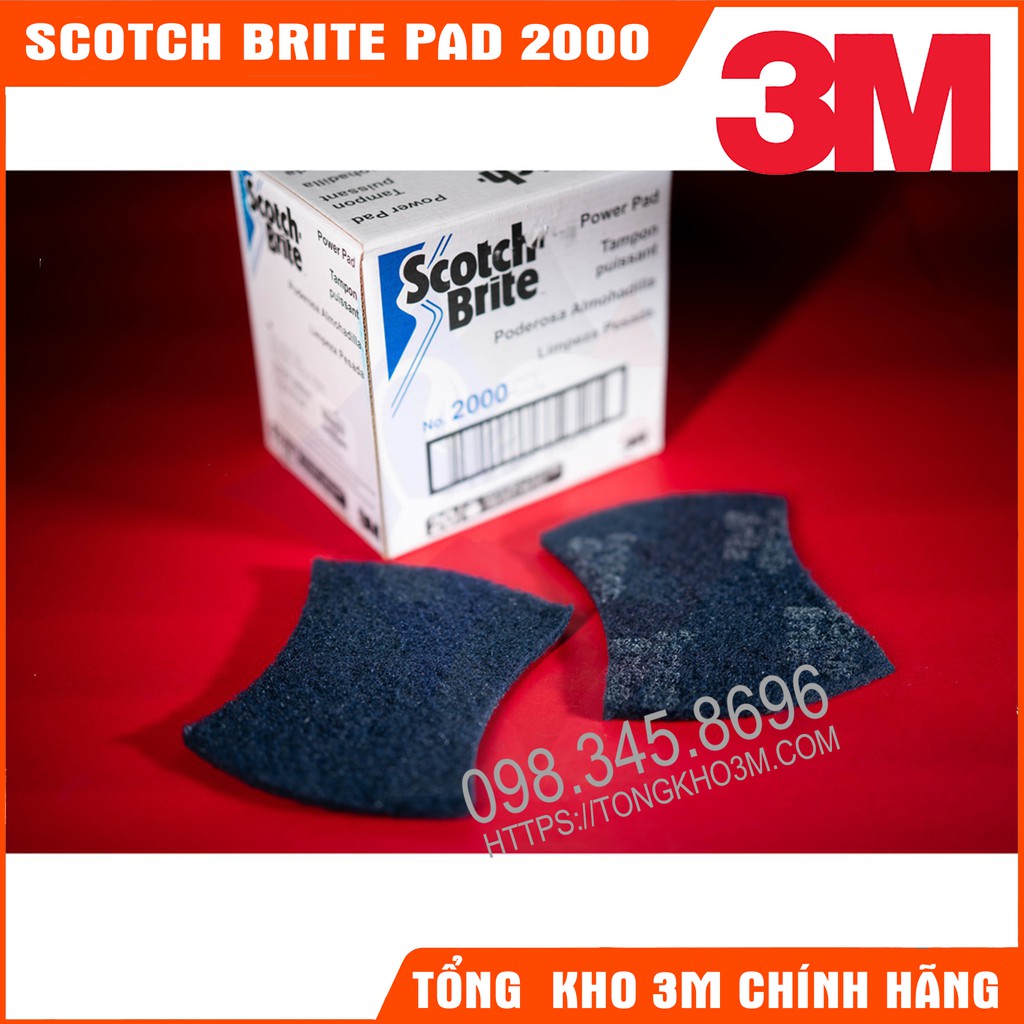 Miếng Chùi Rửa Đa Năng 3M Scotch Brite Power Pad 2000 Hạn Chế Xước