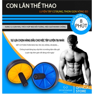 [BẢO HÀNH 1TH] Dụng cụ tập bụng Con lăn 2 bánh Sportswear Concept - Bí quyết cho vòng eo thon gọn
