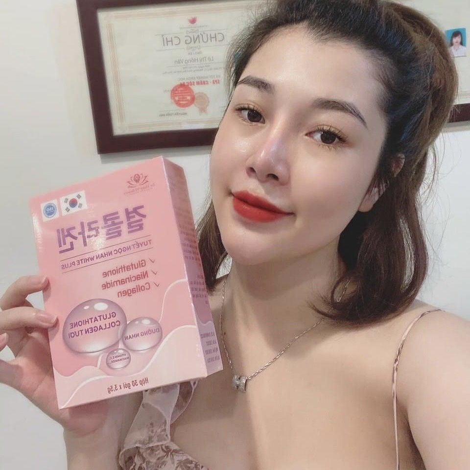 Collagen Tuyết Ngọc Nhan Hoàn Nguyễn x10 Dưỡng Trắng , mờ nám -  Collagen Truyền Trắng Hany Hộp 30 gói