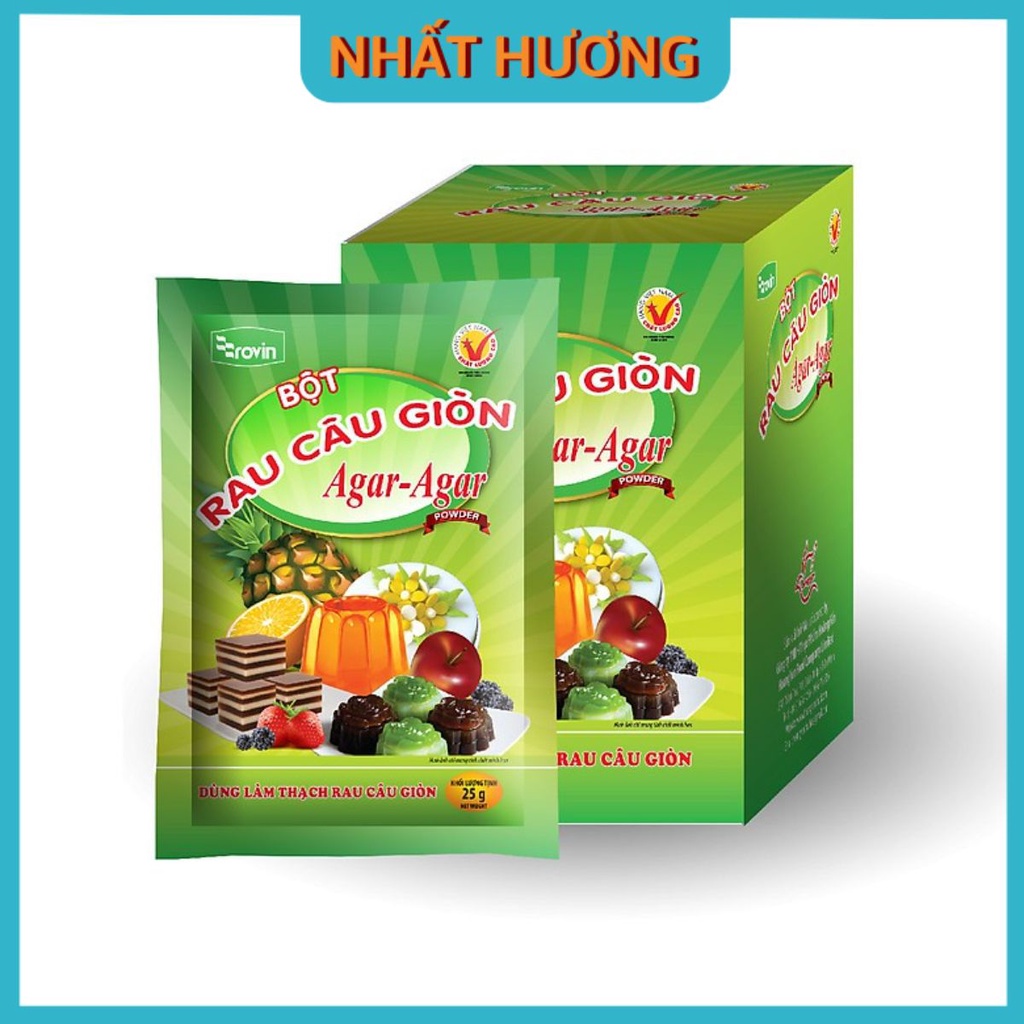 Bột Rau Câu Giòn Agar 1 Gói 25gr