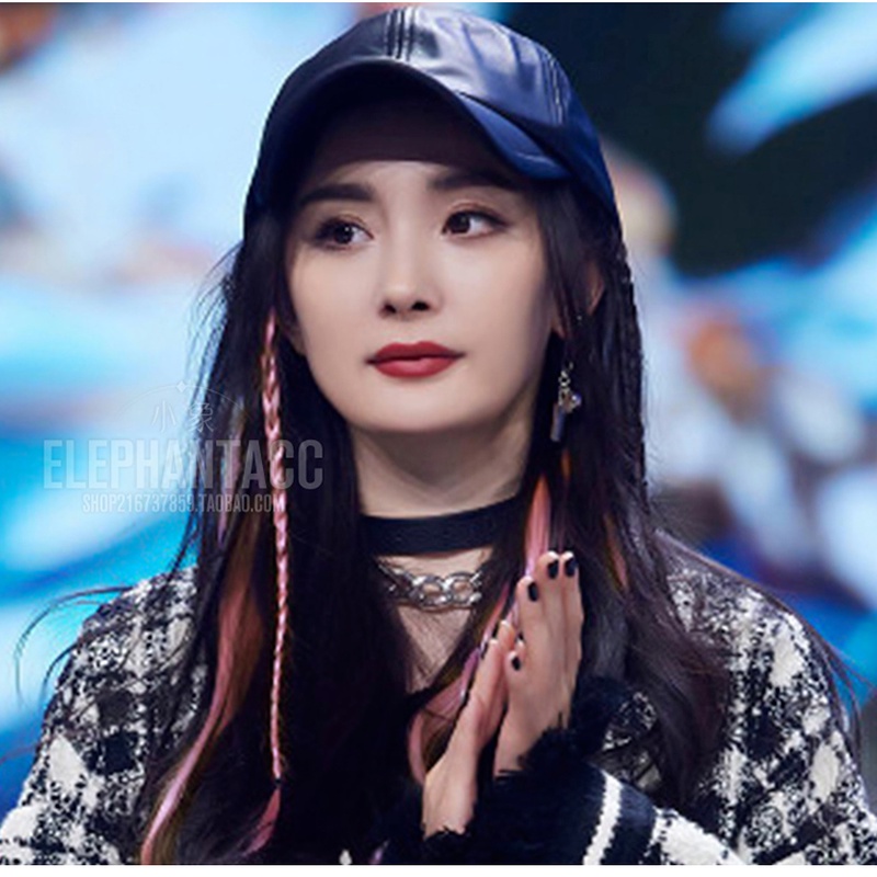 Tép tóc giả thẳng nhiều màu sắc tùy chọn phong cách Hàn Quốc thời trang