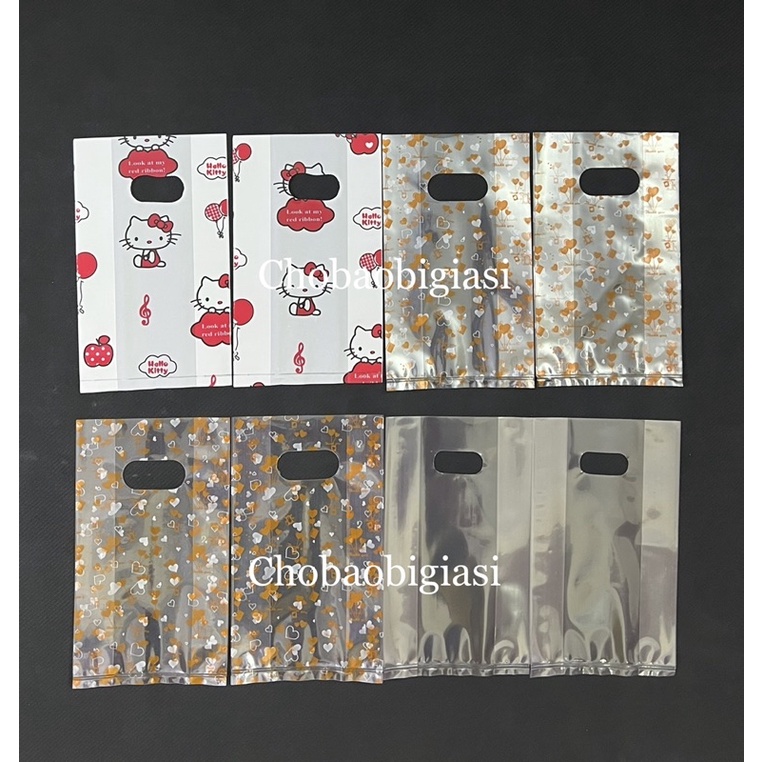 Túi hột xoài cỡ nhỏ 12x20cm đựng mỹ phẩm, phụ kiện, son phấn, chất liệu HD/PP
