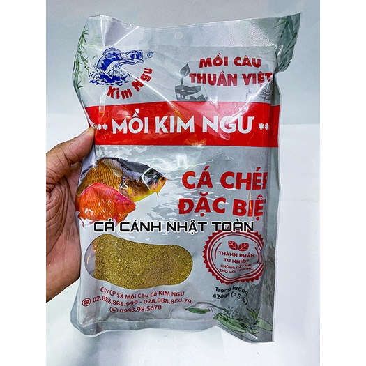 MỒI CÁM CÂU CÁ KIM NGƯ CÁ CHÉP ĐẶC BIỆT MỒI CÂU THUẦN VIỆT 420G