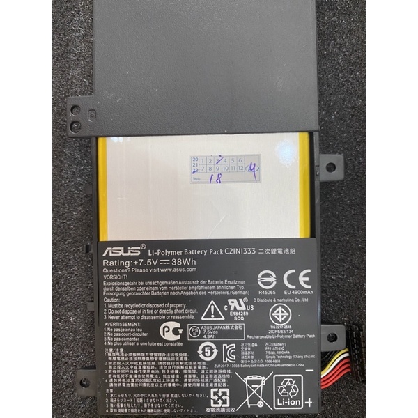 Pin laptop Asus C21N1333 (Zin NEW) TP550L TP550LA R554 X454, Pin Asus Transformer Book Flip TP550 TP550LD R554L R554LA