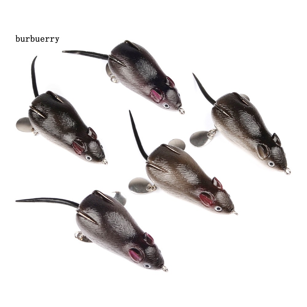 Mồi câu cá giả hình chuột cao su 3D sống động như thật