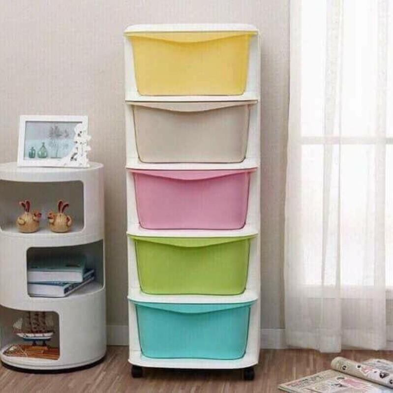 Kệ nhựa Tủ nhựa 5 tầng tiện ích. Kích  thước 97x 37x37