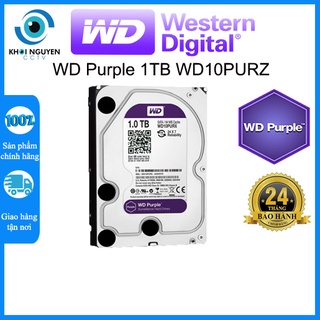 [ Bảo hành 24 tháng ] Ổ cứng WD Tím HDD 1TB WD10PURZ chuyên dùng cho camera