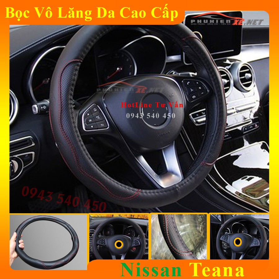 Bọc Vô Lăng Da Xe Nissan Teana Lót Cao Su Non Cao Cấp Chống Trượt Tay | OTOALO