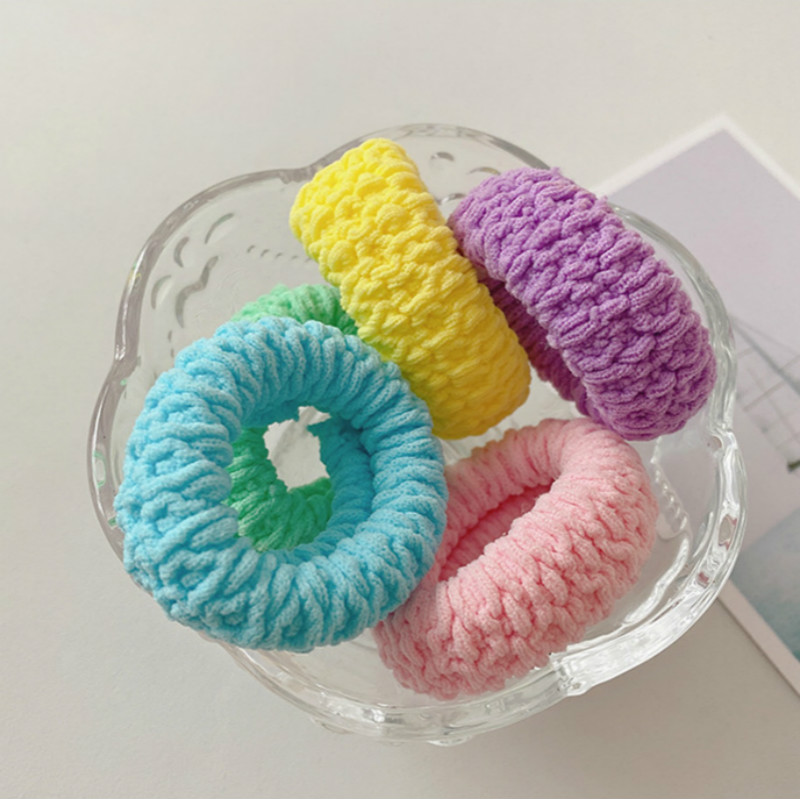 Dây Buộc Tóc Cao Su Co Giãn Màu Kẹo Dễ Thương Cho Nữ